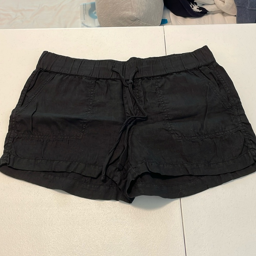 Women’s black drawstring shorts from Caslon
